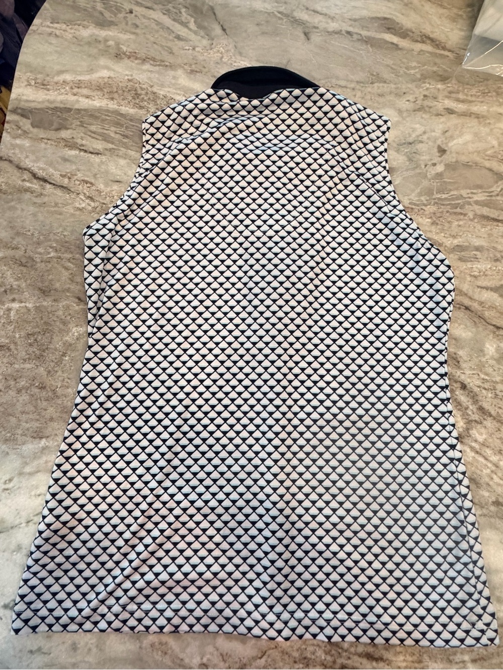 Sport Haley Sleeveless Geometric Golf Polo Top Medium - Picture 9 of 11